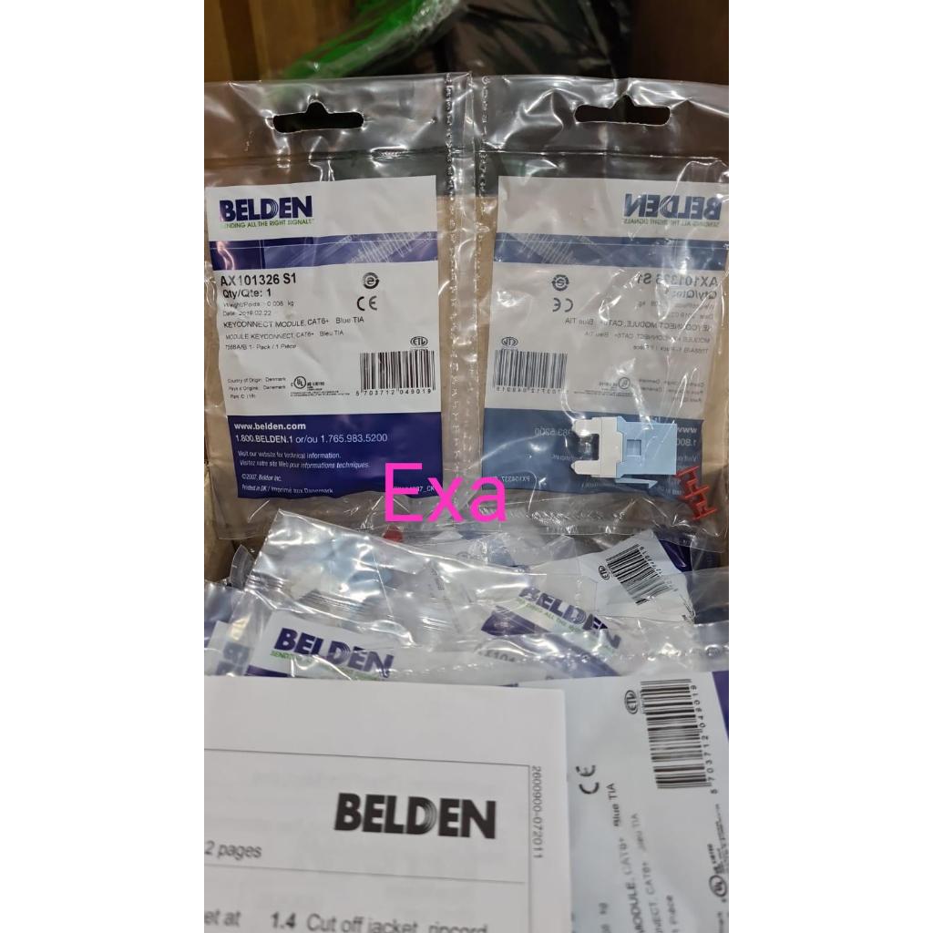 Belden 模塊化插孔 Cat6 Cat.6 Keystone AX101321 原創 | 蝦皮購物
