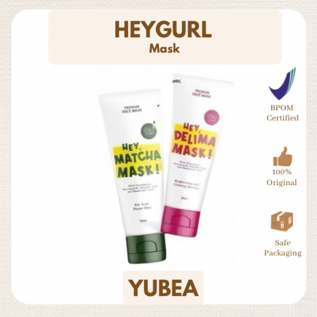 HEYGURL MASK DELIMA 抹茶高級面膜嘿抹茶嘿熟食亮白面膜 50 ML | 蝦皮購物