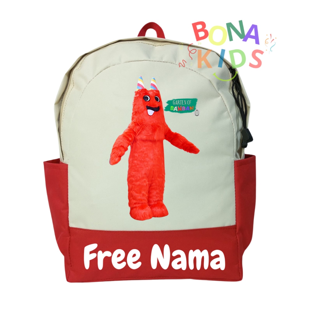 最新 Garten Of Banban 兒童書包 0 個背包幼兒園小學 PAUD 男孩女孩免費名稱 蝦皮購物