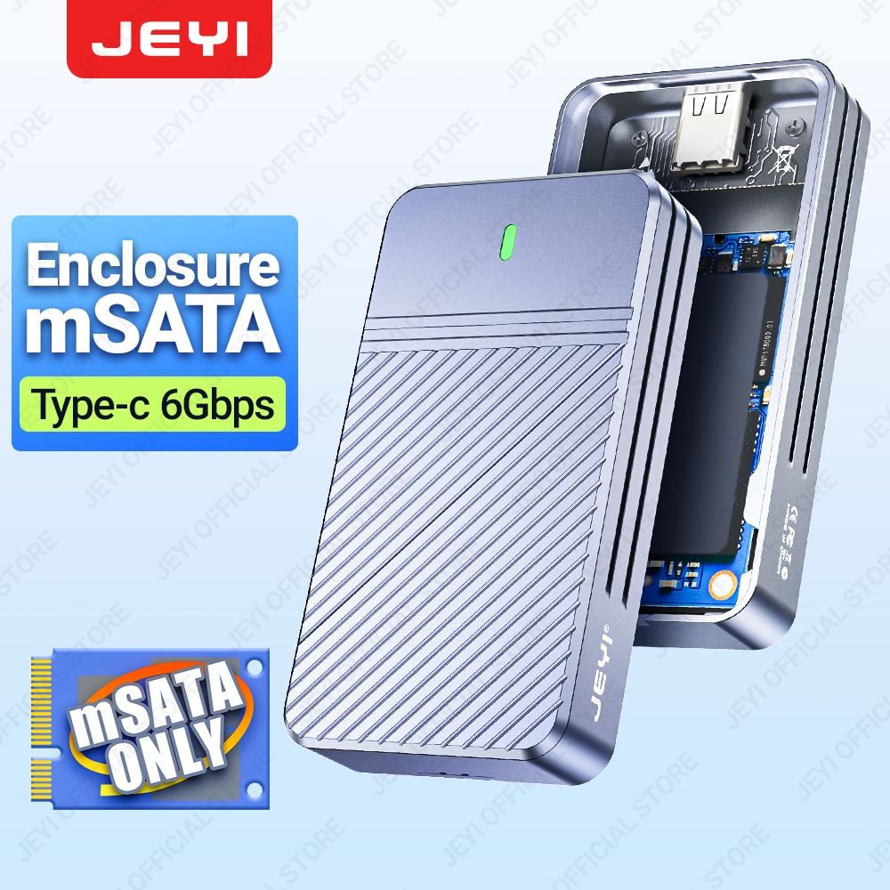 JEYI 外殼 mSATA 轉 USB 3.1 Gen2 10Gbps 外殼適配器端口 Type-C 用於內部 mSAT | 蝦皮購物