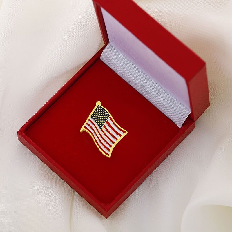 TRUMP 美國國旗胸針別針國旗別針高級美國國旗徽章 | 蝦皮購物
