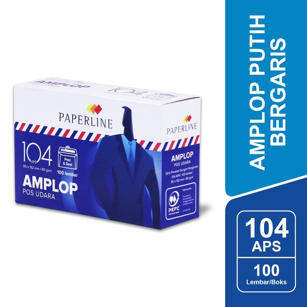 Paperline 信封 104 APS 航空郵件 80 GSM 每盒 | 蝦皮購物
