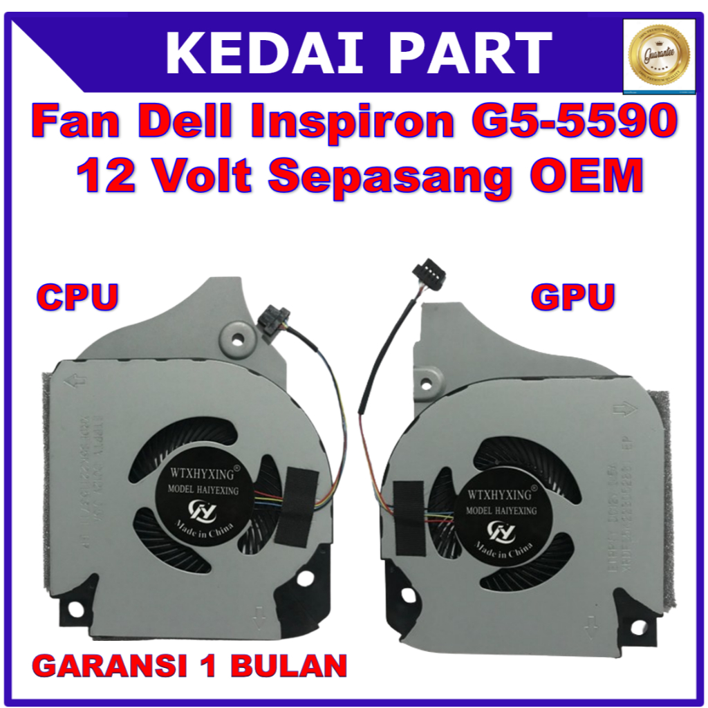 Ventola GPU Dell OEM G5 5590 G7 7790 &ndash; Ricambio Raffreddamento Grafica 9THTN (usato)