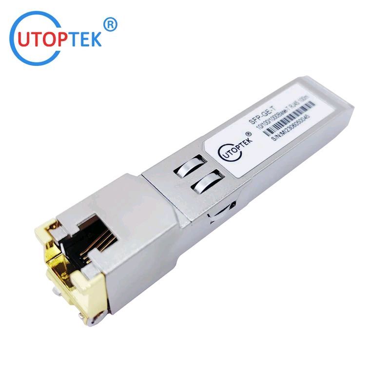 UtopTek SFP RJ45 1Gbps SFP-GE-T LAN 1GBase-T 模塊收發器千兆 10/100/ | 蝦皮購物