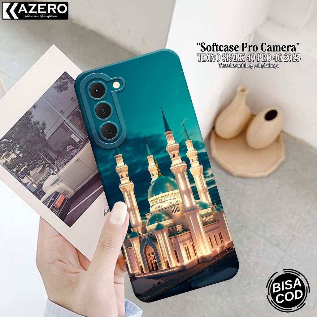 軟包 Hp TECNO SPARK 40 PRO 4G 2025 最新時尚保護套 Mosque 保護套 TECNO SP | 蝦皮購物