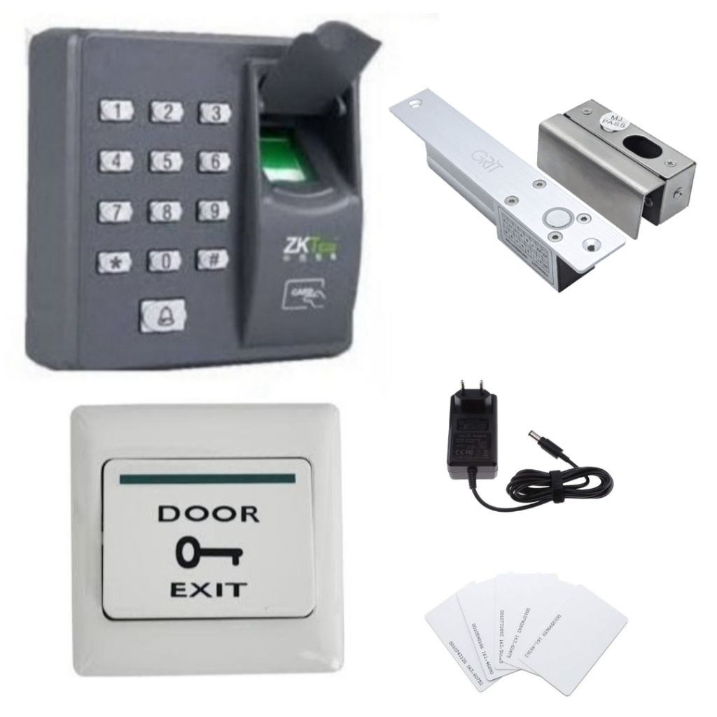 Zkteco x6 門指紋門禁包門禁 rfid 卡門禁門插銷玻璃門 | 蝦皮購物