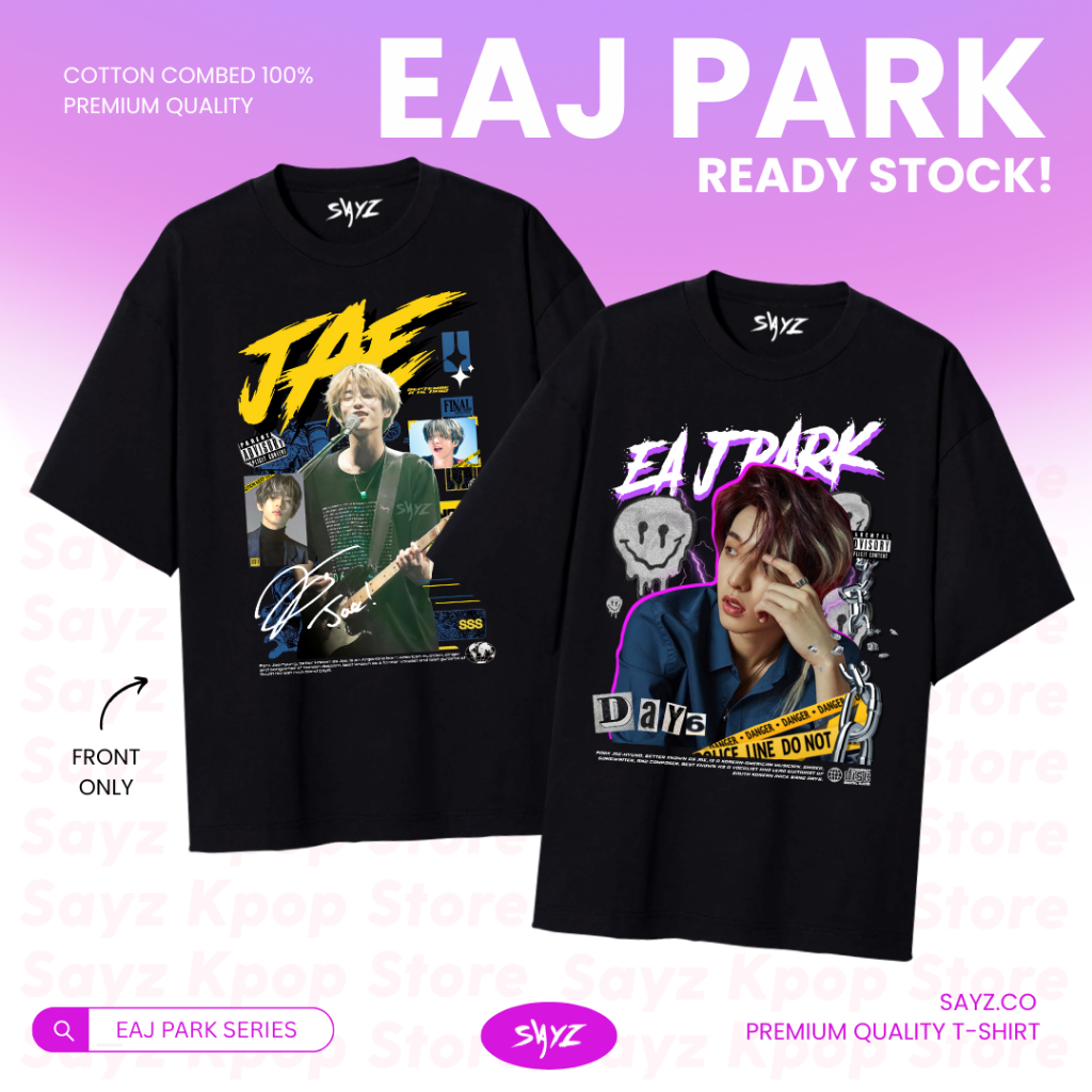 Eaj Park Day6 系列 Jaehyung Day 6 系列 100 棉精梳 T 恤 sayzco 演唱會服裝 | 蝦皮購物
