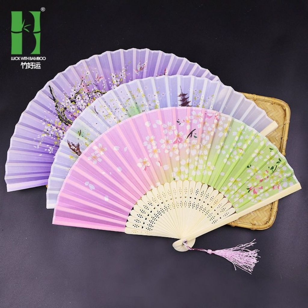 最新風扇日本櫻花風扇竹柄風扇櫻花花扇紀念品扇 | 蝦皮購物