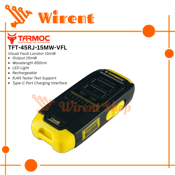 Tarmoc TFT-45RJ-VFL 光功率計 VFL 迷你可充電 LAN 測試儀 | 蝦皮購物