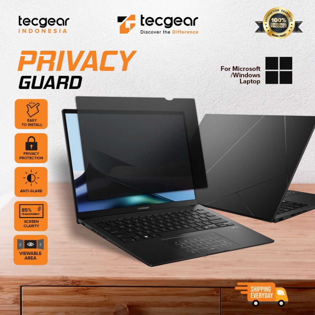 LAYAR TECGEAR 隱私膜屏幕適用於 Windows 和 Macbook air Pro 防輻射防間諜 16:9 | 蝦皮購物