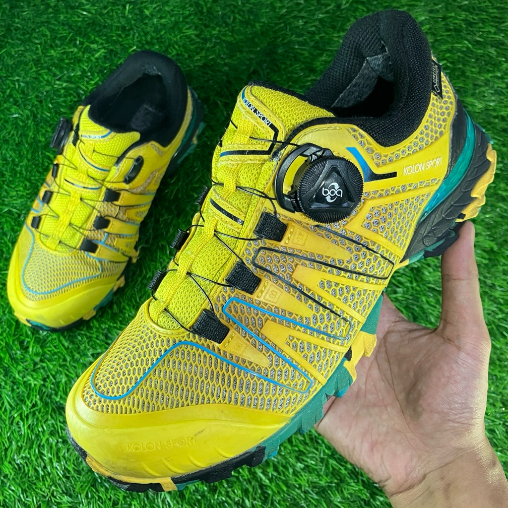 Kolon Sport Yellow Wrapp Boa 戶外鞋 40 碼 | 蝦皮購物