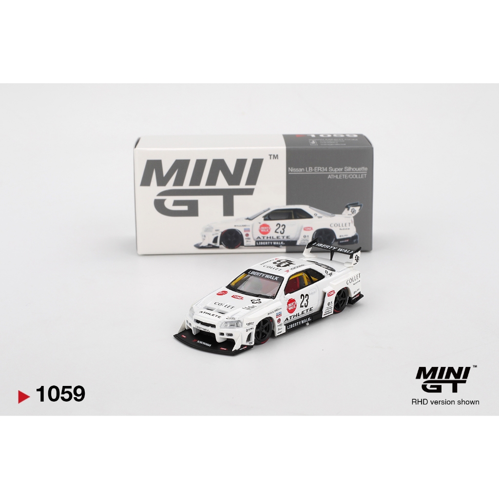 MINI GT 1059 Nissan LB-ER34 超級剪影運動員/筒夾 MGT01059 | 蝦皮購物