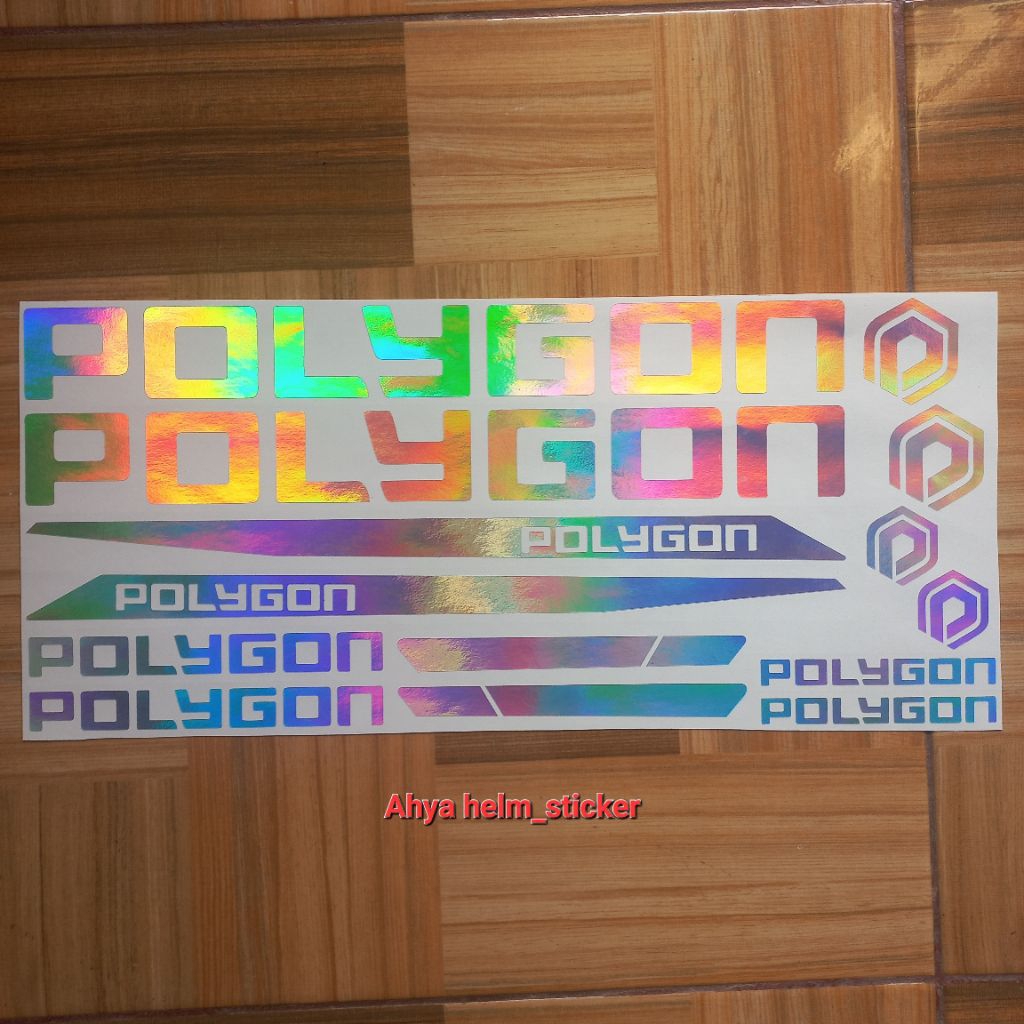 POLYGON RACING 自行車貼紙切割 MTB 自行車貼紙 POLYGON CUTTING RACING | 蝦皮購物