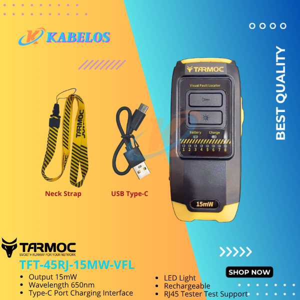 Tarmoc TFT-45RJ-VFL 光功率計 VFL 迷你可充電 LAN 測試儀 | 蝦皮購物