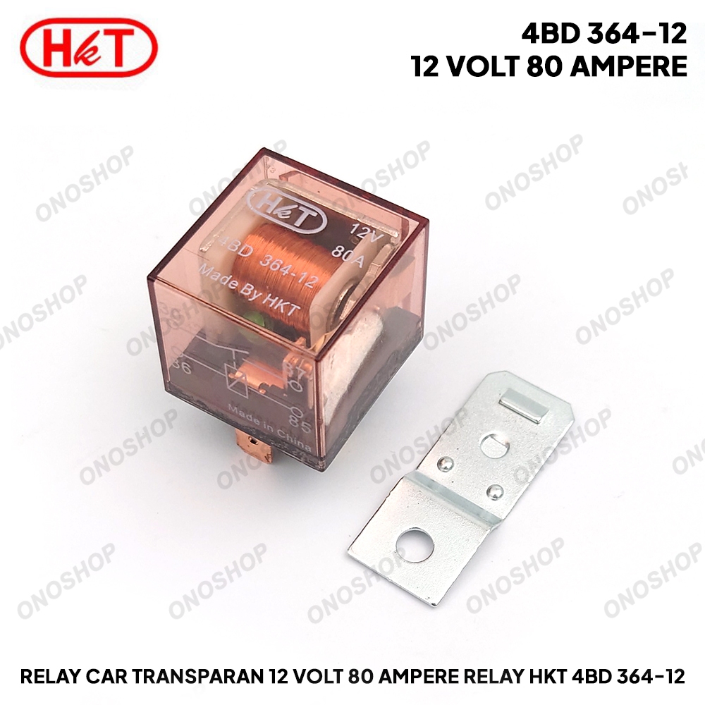 透明汽車繼電器 12 伏 80 安培繼電器 HKT 4BD 364-12 | 蝦皮購物