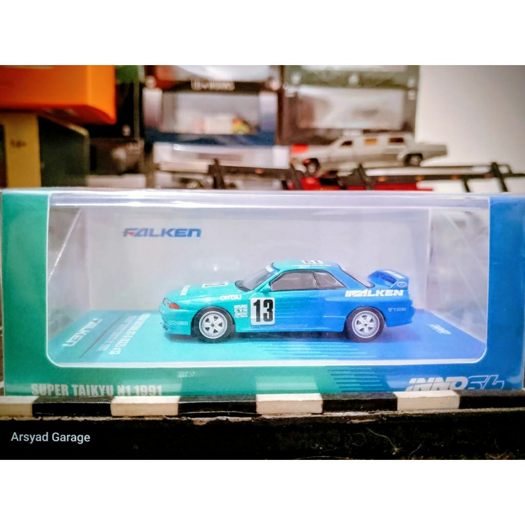NISSAN 壓鑄 Inno64 日產 Skyline GTR R32 13 Falken 超級太久 N1 1991 密 | 蝦皮購物