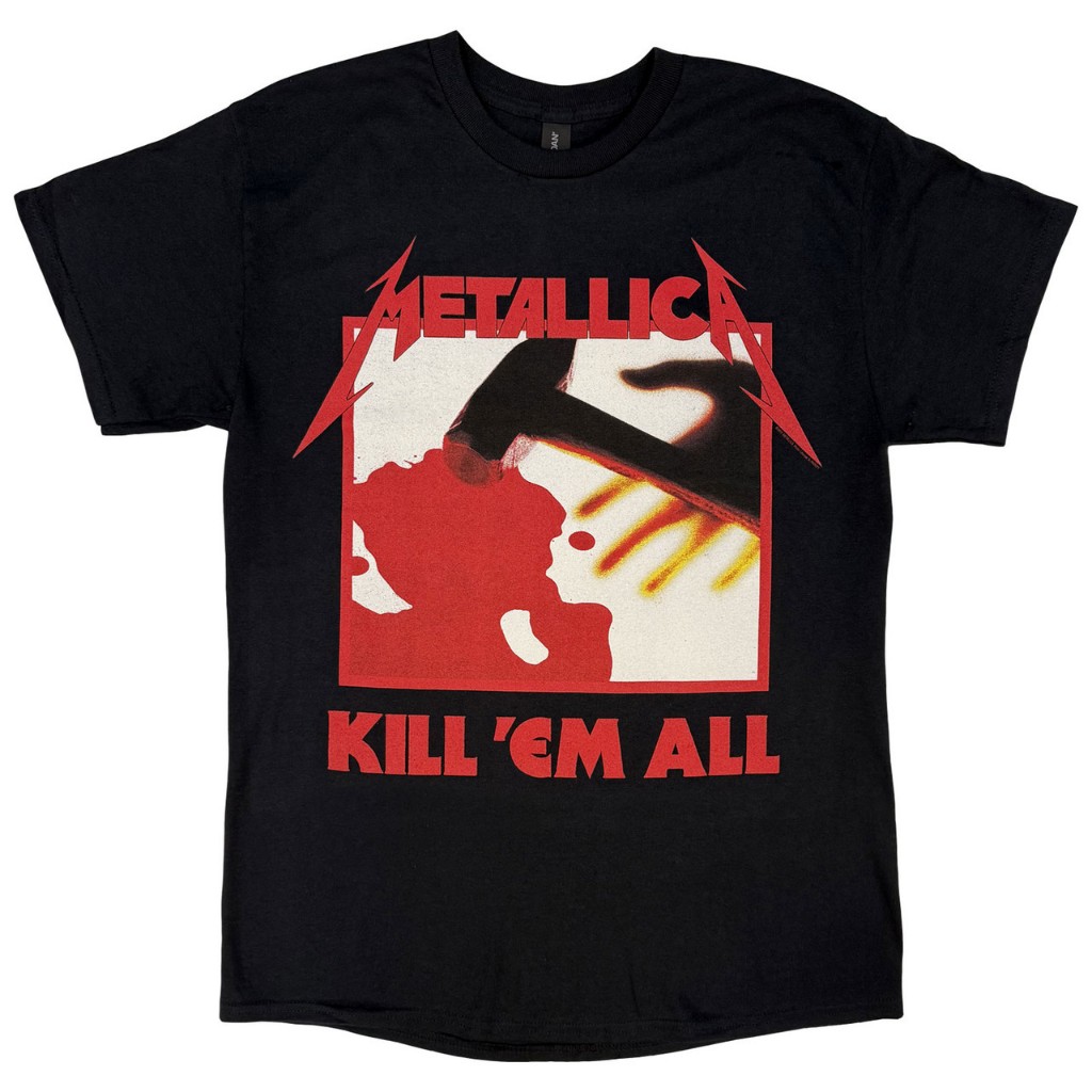 官方 Metallica Kill Em All Tracks 原創樂隊 T 恤 | 蝦皮購物