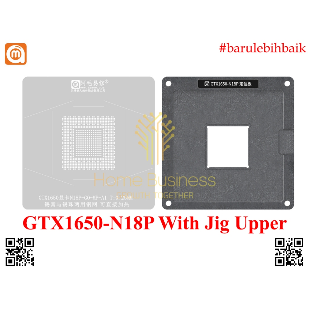 Amaoe Stencil BGA Reballing GPU NVIDIA GTX1650 GTX 1650 N18P | 蝦皮購物