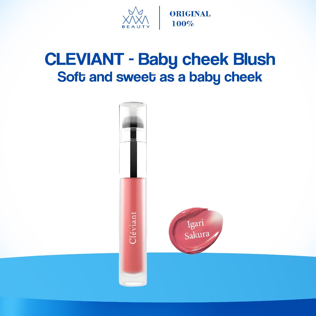 CLEVIANT 持久血清沖洗液體腮紅 2 合 1 塗抹刷 | 蝦皮購物