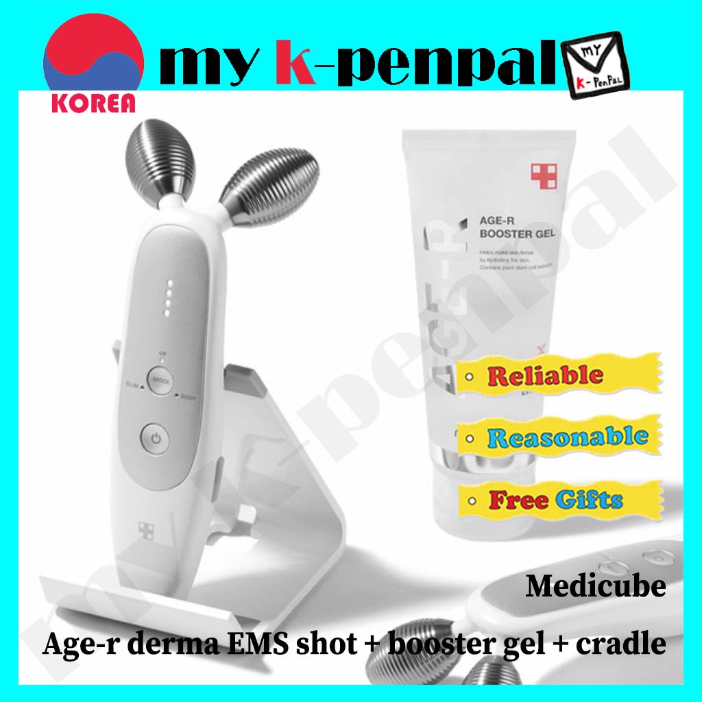 medicube](包括cradle)Age-r Derma EMS 面部按摩器苗條提拉皮1EA