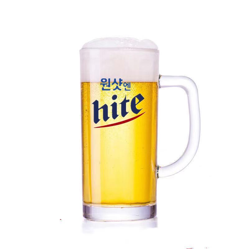 韓國燒酒啤酒杯hite韓系啤酒杯加厚直身玻璃杯可訂製LOGO高腳杯 杯 玻璃杯 酒杯 酒器 分酒器 啤酒杯 | 蝦皮購物