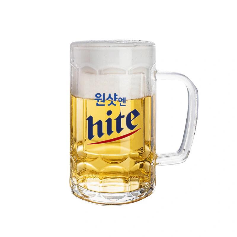 韓國燒酒啤酒杯hite韓系啤酒杯加厚直身玻璃杯可訂製LOGO高腳杯 杯 玻璃杯 酒杯 酒器 分酒器 啤酒杯 | 蝦皮購物
