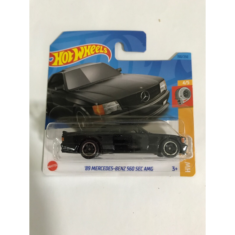 2023 短卡Hot Wheels '89 Mercedes-Benz 560 SEC AMG (黑色) - HW T