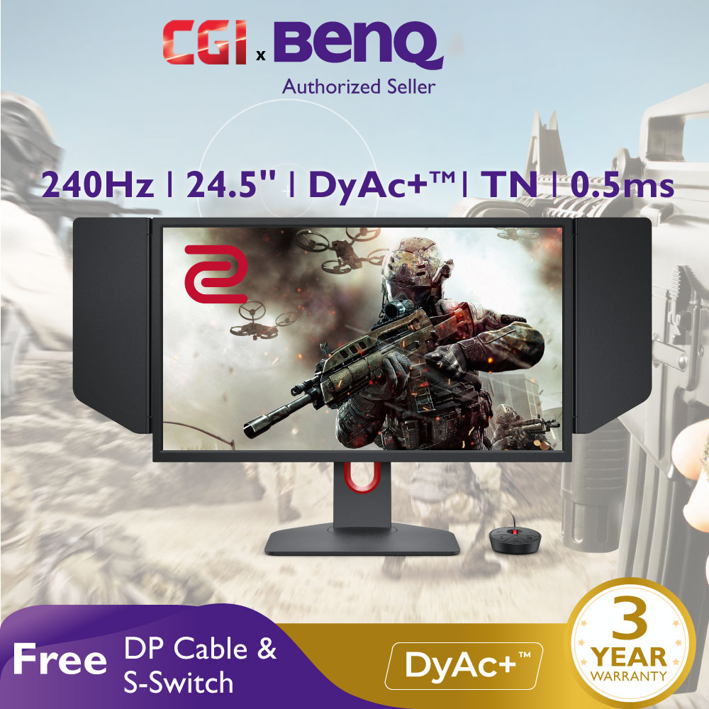 Benq ZOWIE 240Hz 0.5ms DyAc+TM 電競遊戲顯示器(24.5