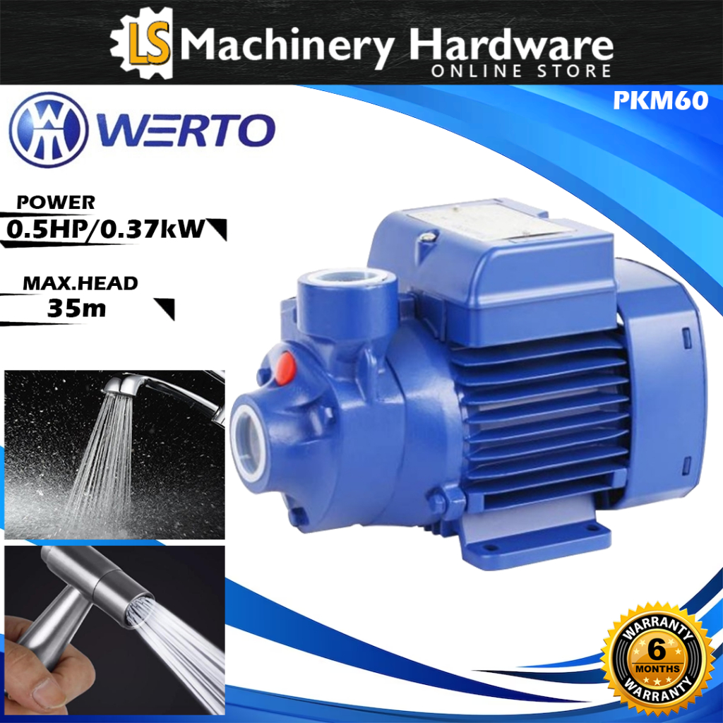 Werto PKM60 外設水泵 0.5hp 370w 水壓增壓泵 - 6 個月保修 | 蝦皮購物
