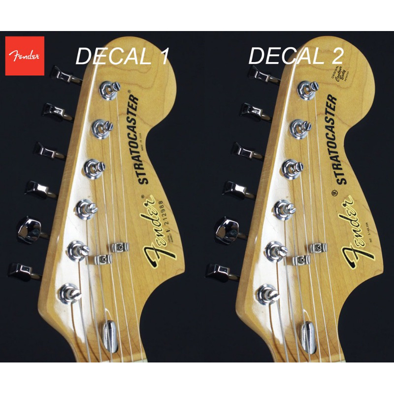 🔥🇺🇸優質🔥 Fender Stratocaster HeadStock 70 年代後期 80 年代滑水貼花