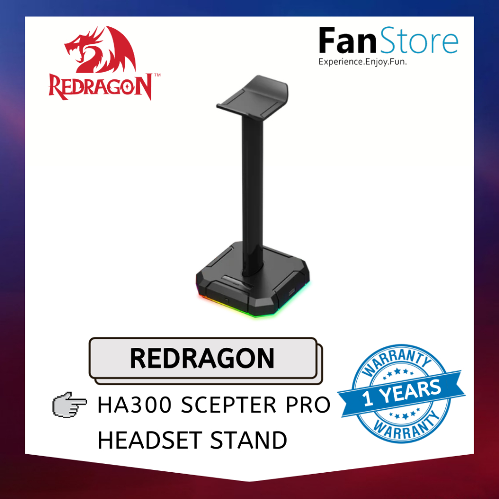 Fanstore REDRAGON HA300 Scepter Pro 耳機支架 RGB 背光 | 蝦皮購物