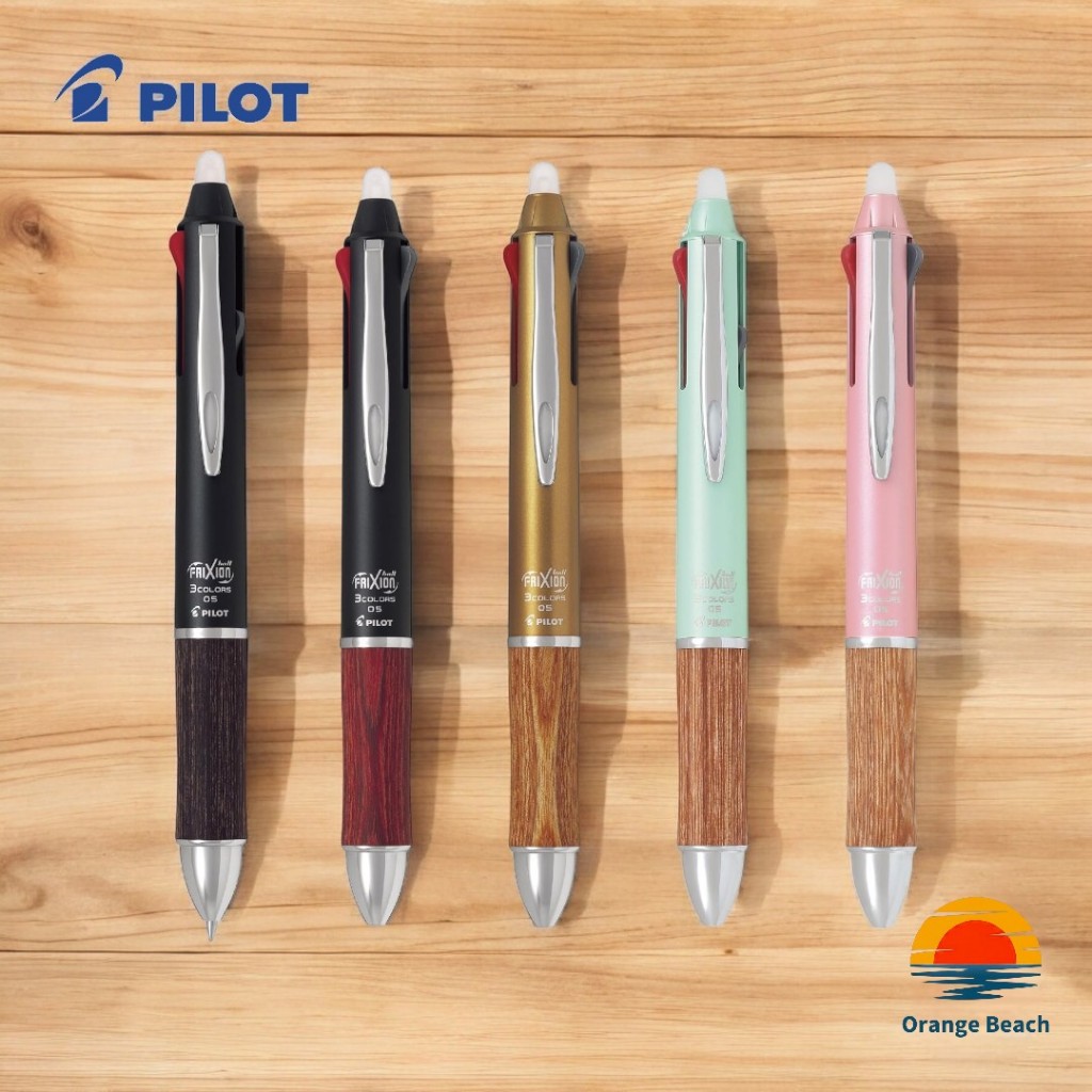 PILOT FriXion Ball 3 Wood LKFB-2SEF/可擦3色原子筆/0.5mm木軸/日製 | 蝦皮購物
