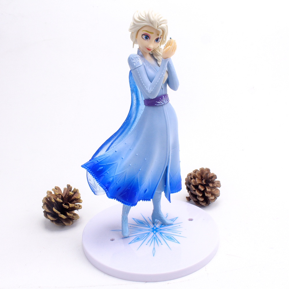 現貨 21cm 迪士尼動漫卡通人物 冰雪奇緣 艾莎 Froze Elsa Q版公仔人偶模型玩具手辦擺件娃娃孩子生日禮物 | 蝦皮購物
