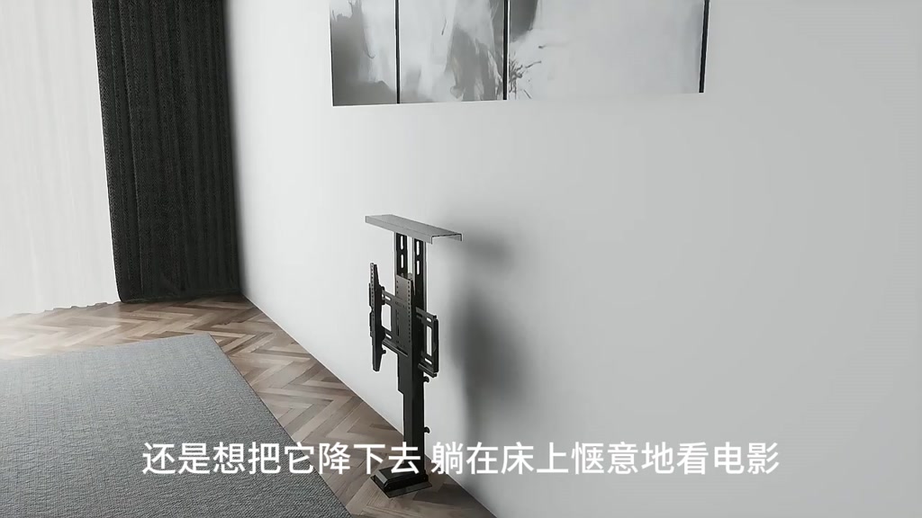 【廠家直銷】電視機伸縮支架 落地可移動 遙控電動升降 客廳會議室顯示器 牆壁掛架 隱藏式掛架 電視機移動支架 電視支架