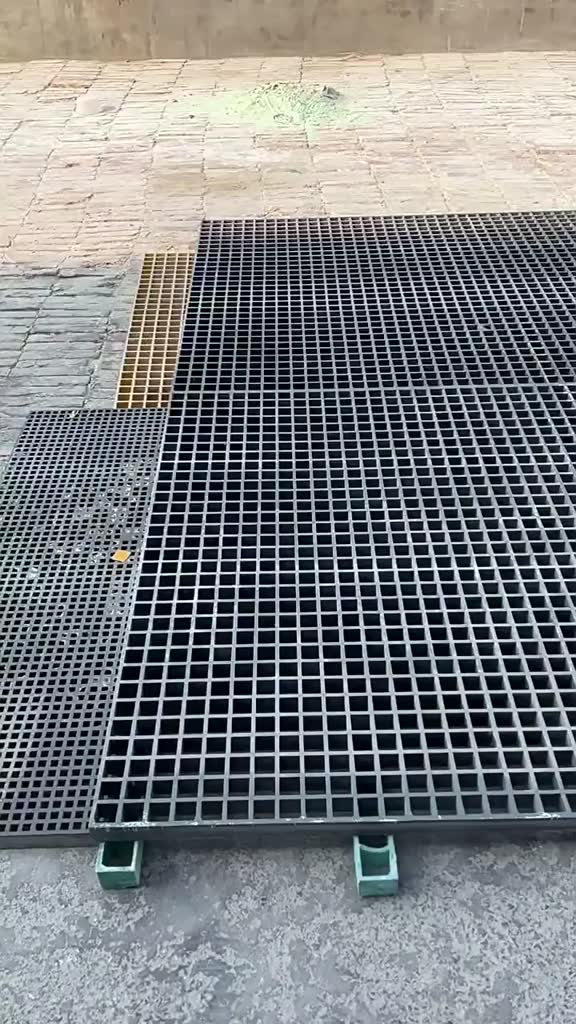 【廠家直銷】玻璃鋼格柵排水溝蓋板通道化工廠廢水池蓋板設備平臺地網格板廠家 污水廠排水格柵 可過車 多顏色可裁切 排水板