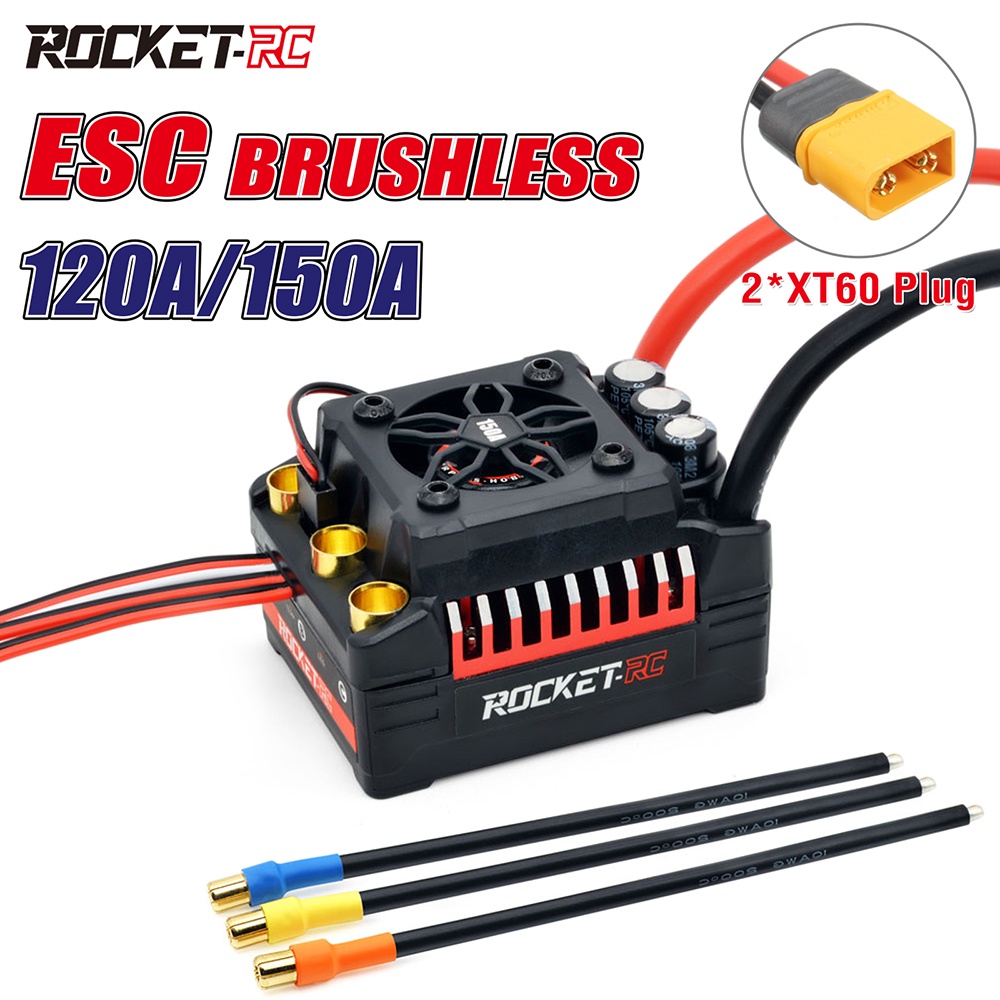 Surpass Hobby Rocket RC 130A 無刷ESC 160A 4S 超音速適用於1/7 1/8 R