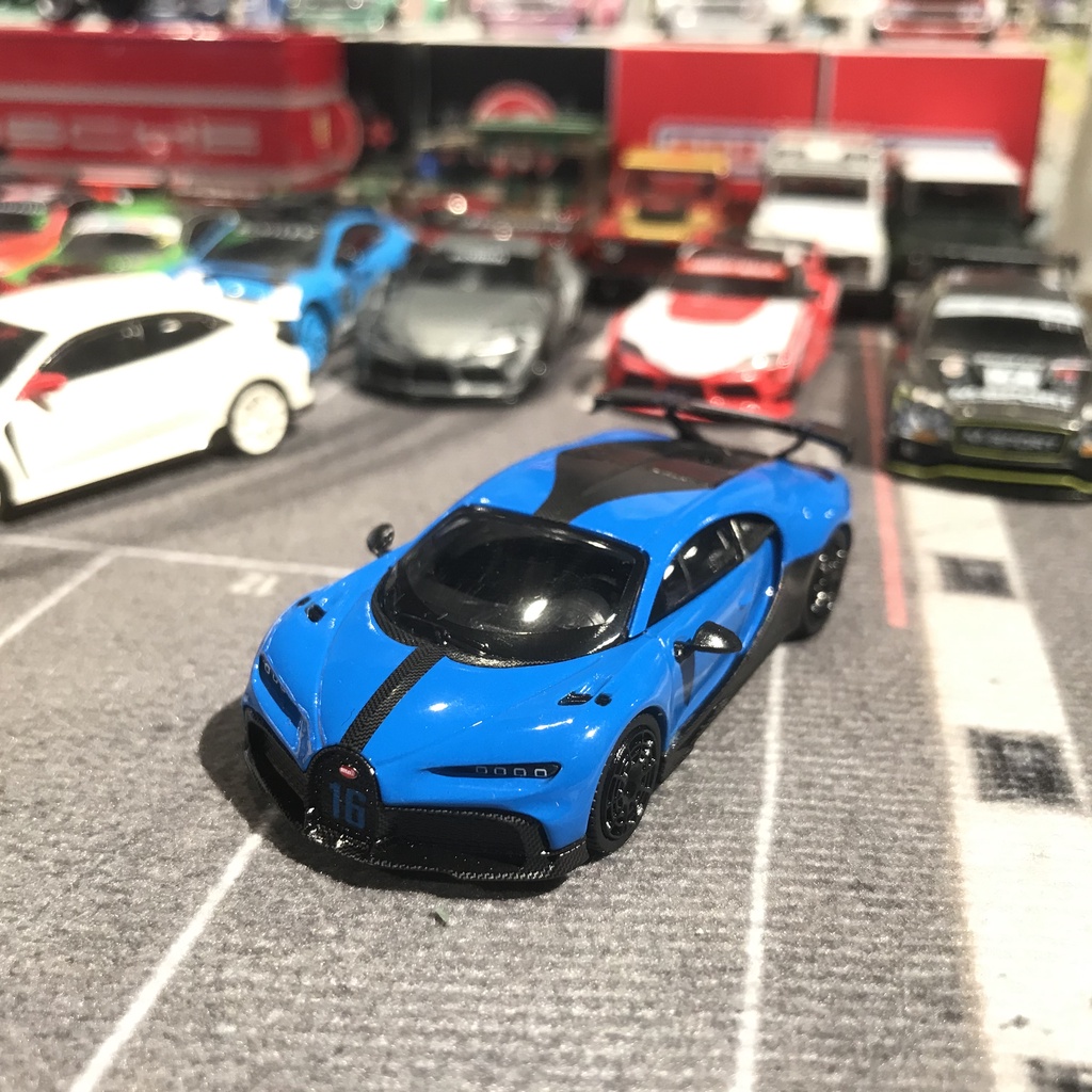 免運MINI GT Bugatti Chiron Pur Sport Blue 379 藍黑小汽車模型車交換禮物| 蝦皮購物