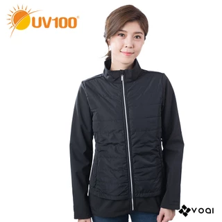 【UV100】防曬 防風保暖立領舖棉外套-女(AD81609) VOAI