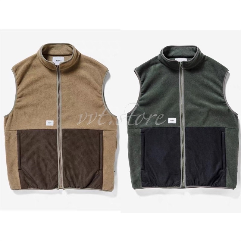 WTAPS 21AW WOZZY / VEST. RAPO. COYOTE 拼接色背心| 蝦皮購物