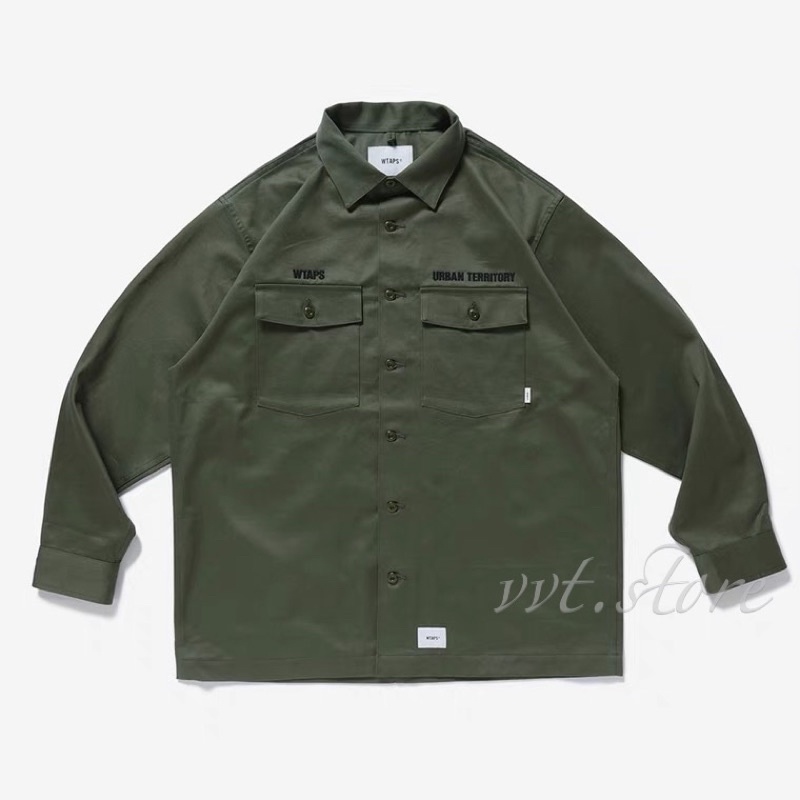 WTAPS 22SS BUDS / LS / COTTON. TWILL 長袖襯衫外套夾克| 蝦皮購物