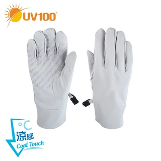 【UV100】防曬 抗UV-涼感掀指觸控手套-男(KC20364)