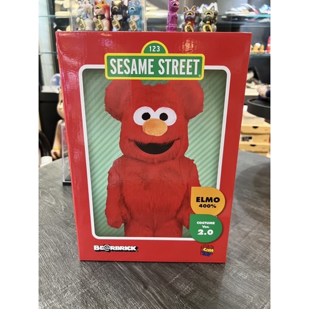 BLS • BE@RBRICK 400% ELMO COSTUME VER. 2.0 芝麻街艾蒙絨毛庫柏力克