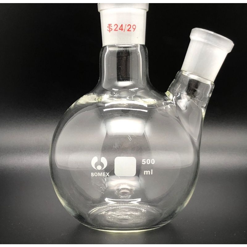 平底二口燒瓶 二口燒瓶 250ml 500ml 1L #24/29 二口燒瓶 | 蝦皮購物