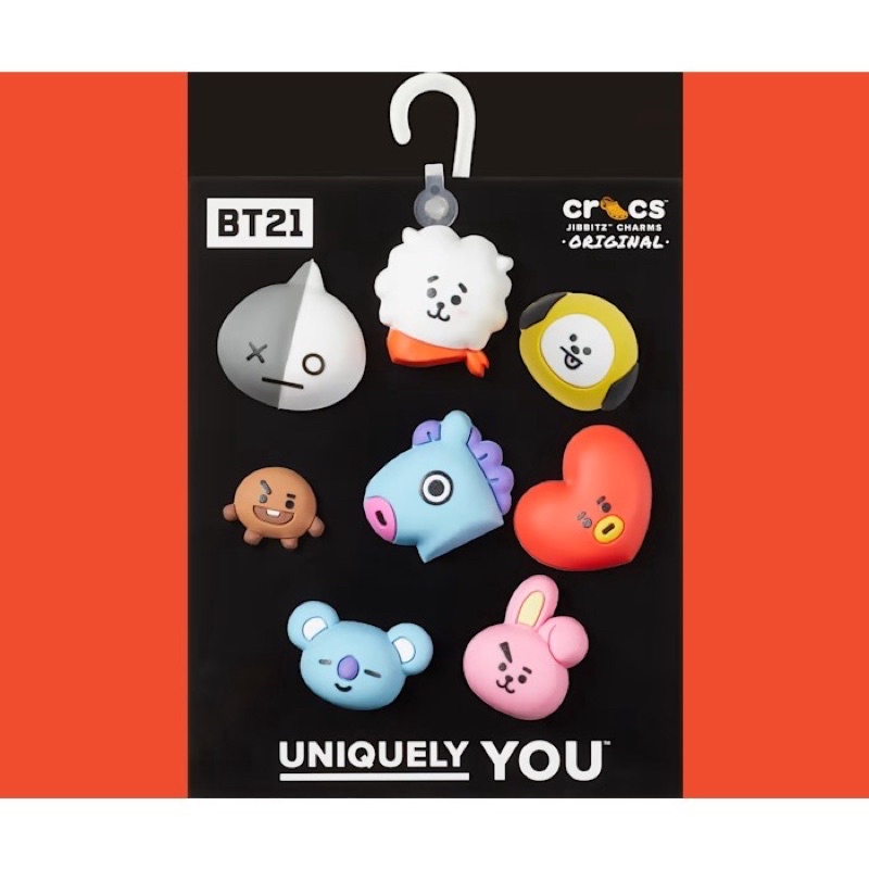 Crocs BT21 Jibbitz 1set 飾品 吉祥物系列 鞋花 Charms BTS 洞洞鞋 鞋釦 蝦皮購物