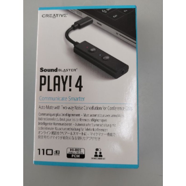 現貨)Creative Sound Blaster PLAY! 4 USB外接音效卡（ 全新未拆