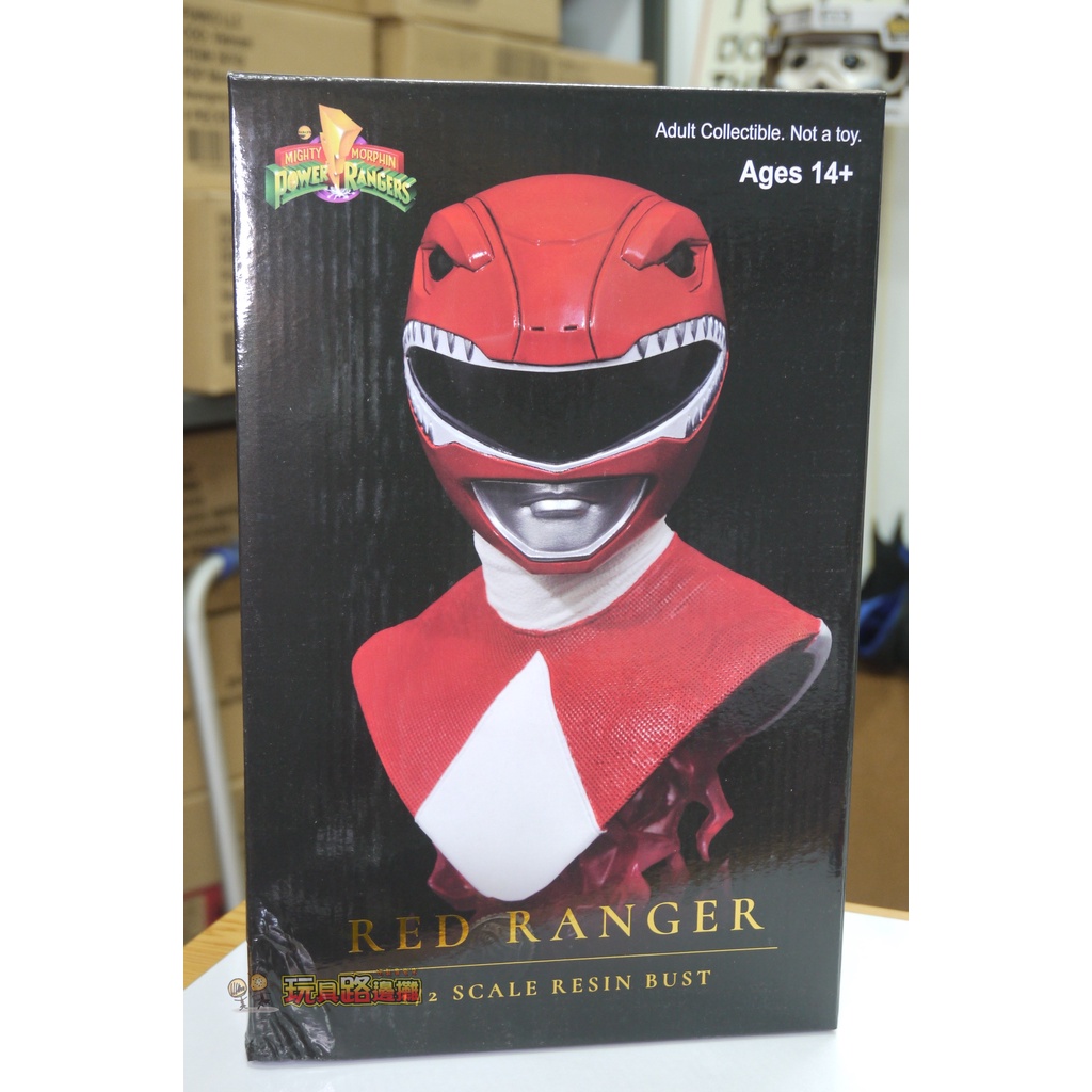 {玩具路邊攤}正美版 Diamond Select NYCC 金剛戰士 紅戰士 1:2 雕像 Power Rangers | 蝦皮購物
