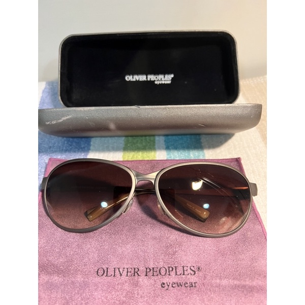 Oliver Peoples 日本製古銅色輕量金屬框男女用太陽眼鏡| 蝦皮購物