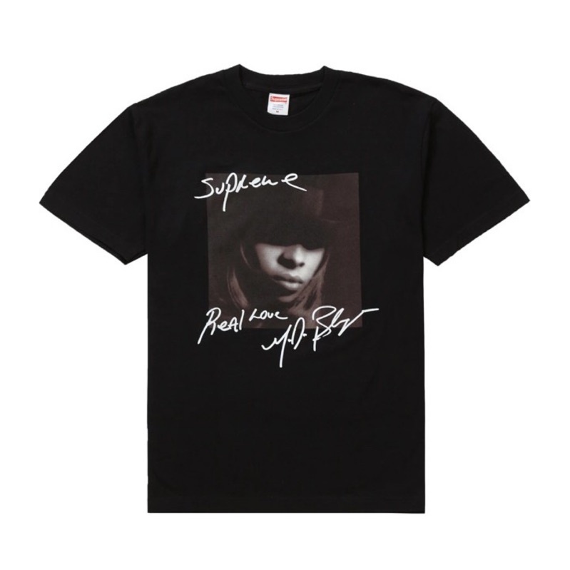 LIT-select〗Supreme 19FW Mary J. Blige 短袖短T黑色| 蝦皮購物