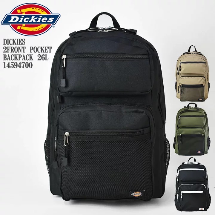 日本日線DICKIES 迪克斯LOGO 標誌2 FRONT POCKET BACKPACK 後背包潮牌