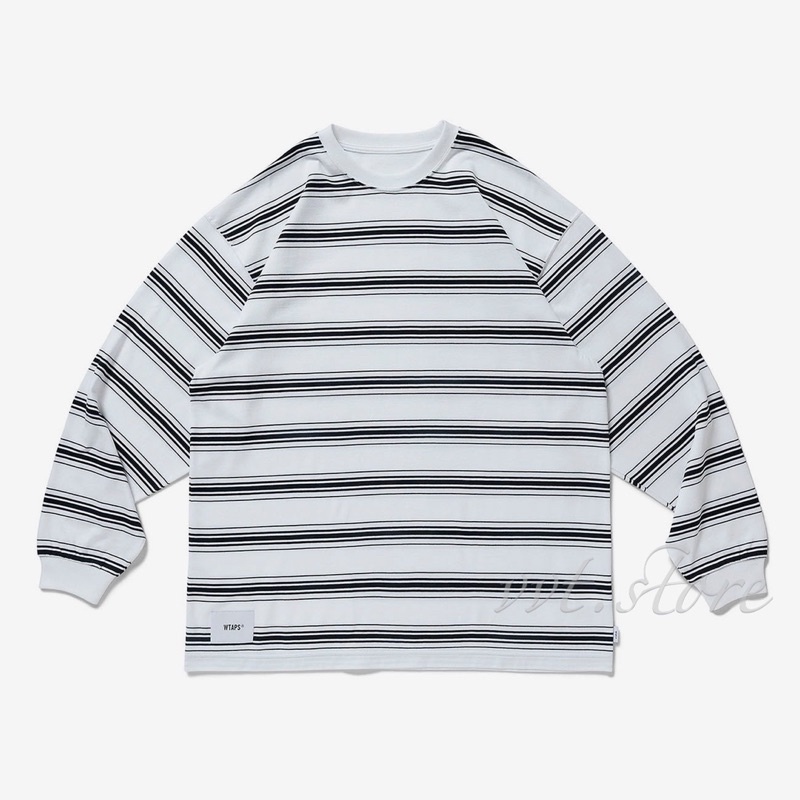 WTAPS 22AW BDY 01 / LS / COTTON. TEXTILE 條紋長袖T恤| 蝦皮購物